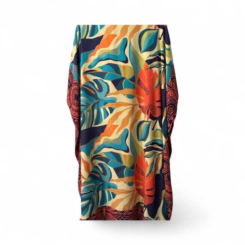 Söft Surroundings Tropical Longline Kimono Coverup - Picture 3 of 7